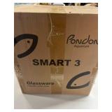 PONDON Smart Fish Tank 4 Gallon, Small Beta Fish Aquariums Startar Kit with Automatic Feeder, Glass Betta Tank with Filter and Light (4-Gal White)