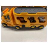 TEMI Construction Truck Boy Toys for 3-5 Year Old Toddlers - Toys for 3 4 5 6 7 Years Old Engineering Transport Vehicle Carrier Truck, Kids Excavator Crane Gifts Toys for Boys and Girls Aged 4-6