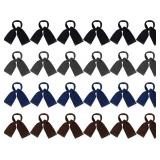 Handepo 24 Pieces Winter Scarves in Bulk Men Women Fleece Scarves Warm Winter Tassel Scarf Homeless Care Gift Unisex