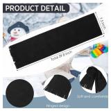 Handepo 24 Pieces Winter Scarves in Bulk Men Women Fleece Scarves Warm Winter Tassel Scarf Homeless Care Gift Unisex