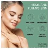 Advanced Clinicals Collagen Cream. Body Lotion & Face Moisturizer for Tightening Skin, 16 Oz