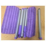 Microfiber Mops for Floor Cleaning - BPAWA Flat Floor Mop with 3 Reusable Washable Pads fit for Swiffer Powermop Kitchen Wet Dry Dust Mop for Hardwood Laminate Wood Tile Ceramic Vinyl Wall Floors