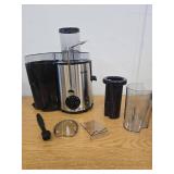 SIFENE Centrifugal Juicer Machine - 400W, 3 Speed, Wide Chute - Silver DENTED, SEE PHOTOS, WORKS