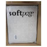 softpage Coral Blush Pink Quilt Lycell Cotton Pixel Cross Grid Twin Quilt2-Pieces Stone Washed Bedspread Coverlet Lightweight Comforter with 1 Pillow Sham