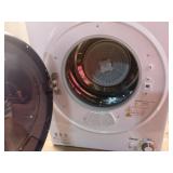 1.50 cu. ft. White and Black Electric Compact Portable Laundry Dryer - Retail: $198