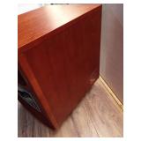 1500-Watt 8-Element Portable Infrared Radiant Quartz Electric Cabinet Space Heater, Auburn Oak, Remote,Timer,ECO Setting - Retail: $188