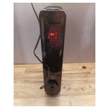 1500-Watt Black Indoor Electric Oil-Filled Radiator Convection Radiant Space Heater with Remote Control for Living Space - Retail: $100
