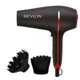 Revlon Smoothstay Coconut Oil-Infused Ceramic Hair Dryer with Diffuser  Black