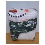 BLEUM CADE Christmas 8x10 ft Area Rug for Living Room Bedroom, Xmas Snowman Rugs Carpet for Bedroom Living Room, Non Slip Washable Area Rug for Christmas Decorations, Red