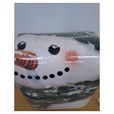 BLEUM CADE Christmas 8x10 ft Area Rug for Living Room Bedroom, Xmas Snowman Rugs Carpet for Bedroom Living Room, Non Slip Washable Area Rug for Christmas Decorations, Red