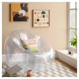 Inflatable Novelty Dorm Chair Clear - Room Essentials: PVC Material, Indoor Lounging, Easy to Inflate, Spot Clean, No Tools Needed