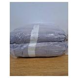 Cozy Bliss Checkered Faux Rabbit Fur Blanket King Size for Bed, Soft Fuzzy Blankets for Women Men, Large Furry Fleece Throw for Bedroom Decor (Grey, 108' x 90')