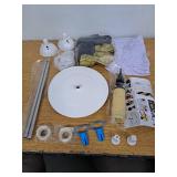 2 Sets Black Gold Balloon Column Stand Kit with Balloons Adjustable Balloon Column Tower Stand with Bases for Floor Confetti Black Gold Balloon Arch for 50th 60th Birthday Wedding School Holiday Party