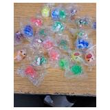 50 Pack Christmas Mini Squeeze Balls Toys, Christmas Stress Ball Pack Perfect for Christmas Party Favors Christmas Sock Fillers Gifts