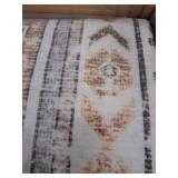 zesthome 9x12 Area Rugs, Stain Resistant Washable Rug,Ultra-Thin Rugs for Living Room,Bedroom,Non-Slip Backing Home Decor Large Area Rug (Orange,9'x12') - Retail: $130