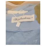 Bbonlinedress Vintage Cocktail Women Dress Formal Wedding Guest Church Tea Length Retro 1950s Mother of The Bride Dress Blue L