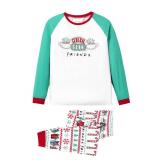 WARNER BROS Christmas Vacation Green Holiday Family Matching Pajamas Snowflake and Christmas Tree Print Mommy and Me Xmas Pjs Men's Large