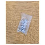 Luggage Wheel, 1 Pair Suitcase Caster Replacement Wheels 360 with Screw Swivel