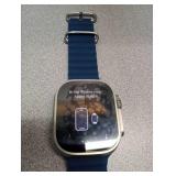 Apple Watch Ultra [GPS + Cellular 49mm] Titanium Case with Midnight Ocean Band, One Size (Renewed)- Retails $310