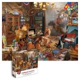 Jigsaw Puzzle 500 Piece Puzzles for Adults -Memories Retro Cat Tiger Animal Adult Puzzles Toys, 27" x 20"