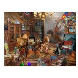 Jigsaw Puzzle 500 Piece Puzzles for Adults -Memories Retro Cat Tiger Animal Adult Puzzles Toys, 27" x 20"