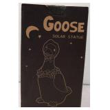 Solar Goose Outdoor Statues for Garden (White)