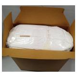 Cozy Bliss Checkered Faux Rabbit Fur Blanket Queen Size (Ivory, 90