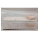 2-Pack Game Organizer - Clear Plastic Card Case Holds 700+ Cards & Cable Storage with 7 Removable Dividers