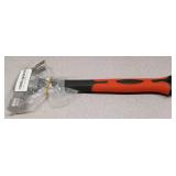 8OZ Claw Hammer with Fiberglass Handle, Drop Forged Claw Hammer, All Purpose Hammer, Smooth Face, Shock-Absorbing Grip
