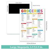 Grocery List Magnet Pad for Fridge, 52 Easy Tear-Off Grocery List pad, B5(6.5\"*8.5\")