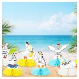 9Pcs Silly Goose Themed Honeycomb Centerpieces -Party Supplies