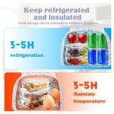 Lunch Bag -Cotton, Quilted, Insulated, Leakproof  Lunch Bag