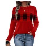 Christmas Sweater for Women -Red- Size 2XL