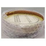 Deco 79 Metal Decorative Candle Tropical Breeze Scented Hammered 20 oz 3 Wick Aromatherapy Candle with White Wax, Wax Aromatherapy Candle 7" x 7" x 2", Copper