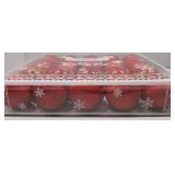 Christmas Tree Decoration Ball Set - 20 Pieces of shatterproof Multi-Colored Christmas Tree Decorations, 2.36 inches (red)