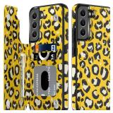 LETO Galaxy S21 FE Case, Flip Folio Leather Wallet Case Cover