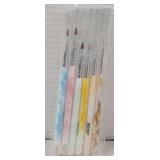 HiLemon Nail Brushes Set, 6PCS Nail Art Brushes for Nail Design Brush Painting Gel Nail Brush for Nail Extension Liner Dotting Tools