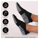 Thickened Towel Sole Running Socks - 6 Pairs Sports Socks, Non-slip, Sweat Absorbent and Breathable