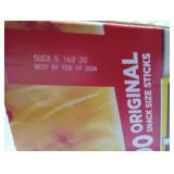 Slim Jim Original Snack Size Smoked Meat Sticks  0.28 oz. each 100-Count  (Best by 2.7.2026)