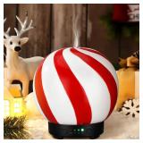 Ceramic Candy Diffuser Christmas Essential Oil Diffuser Gifts 120m, Essential Oil Small Aromatherapy Humidifier Warmer for Home or Office