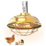 Chicken Coop Heater Inside Coop heat lamp 300 Watt Two-Stage Temperature Brooder Heater for Chicks and Ducks