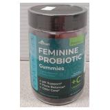 MONSET Feminine Balance Gummies for Women Vaginal Probiotics for Women pH Balance & Odor Control 60ct Prebiotics and Probiotics for Womens Berry Flavor Vaginal Health Supplement ex 12/2026