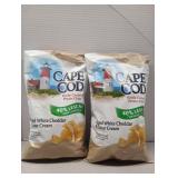 Cape Cod Potato Kettle Chips  Less Fat Cheddar & Sour Cream  7.5 oz  -Expires Jan 10, 2026 (2 bags )