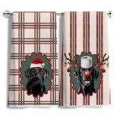 Christmas Black Labrador Retriever Bathroom Hand Towels Set of 2, 16x24 Inch