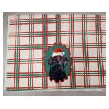Christmas Black Labrador Retriever Bathroom Hand Towels Set of 2, 16x24 Inch