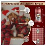 Golden Retriever Christmas Bathroom Hand Towels Set of 2, 24x16Inch