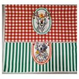 Golden Retriever Christmas Bathroom Hand Towels Set of 2, 24x16Inch