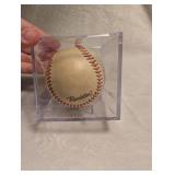 Game Used Baseball in Display Case