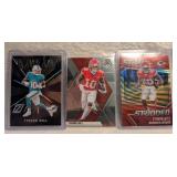 Tyreek Hill Trading Cards Collection Lot - 3 ct