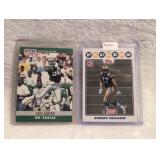 NFL Trading Cards - Cris Carter Eagles & Jordy Nelson Packers Rookie